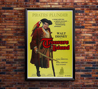 Treasure Island 1950 v2 - Vintage Pirate Classic Movie Poster