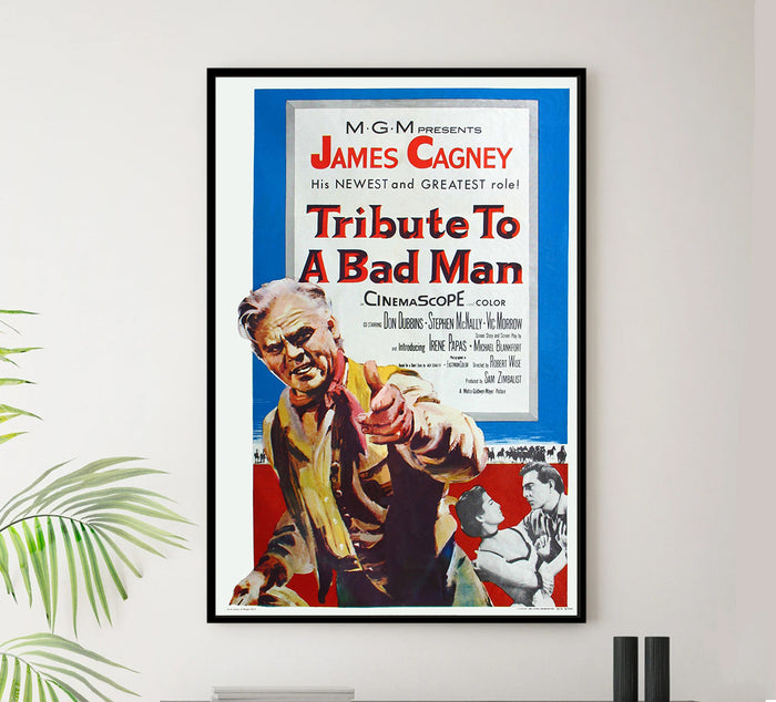 Tribute to a Bad Man 1956 - James Cagney - US - Classic Movie Poster
