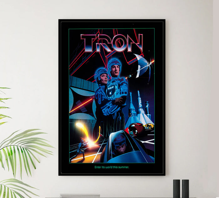 Tron 1982 - Teaser v2 - Classic Movie Poster