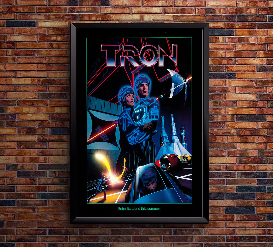 Tron 1982 - Teaser v2 - Classic Movie Poster