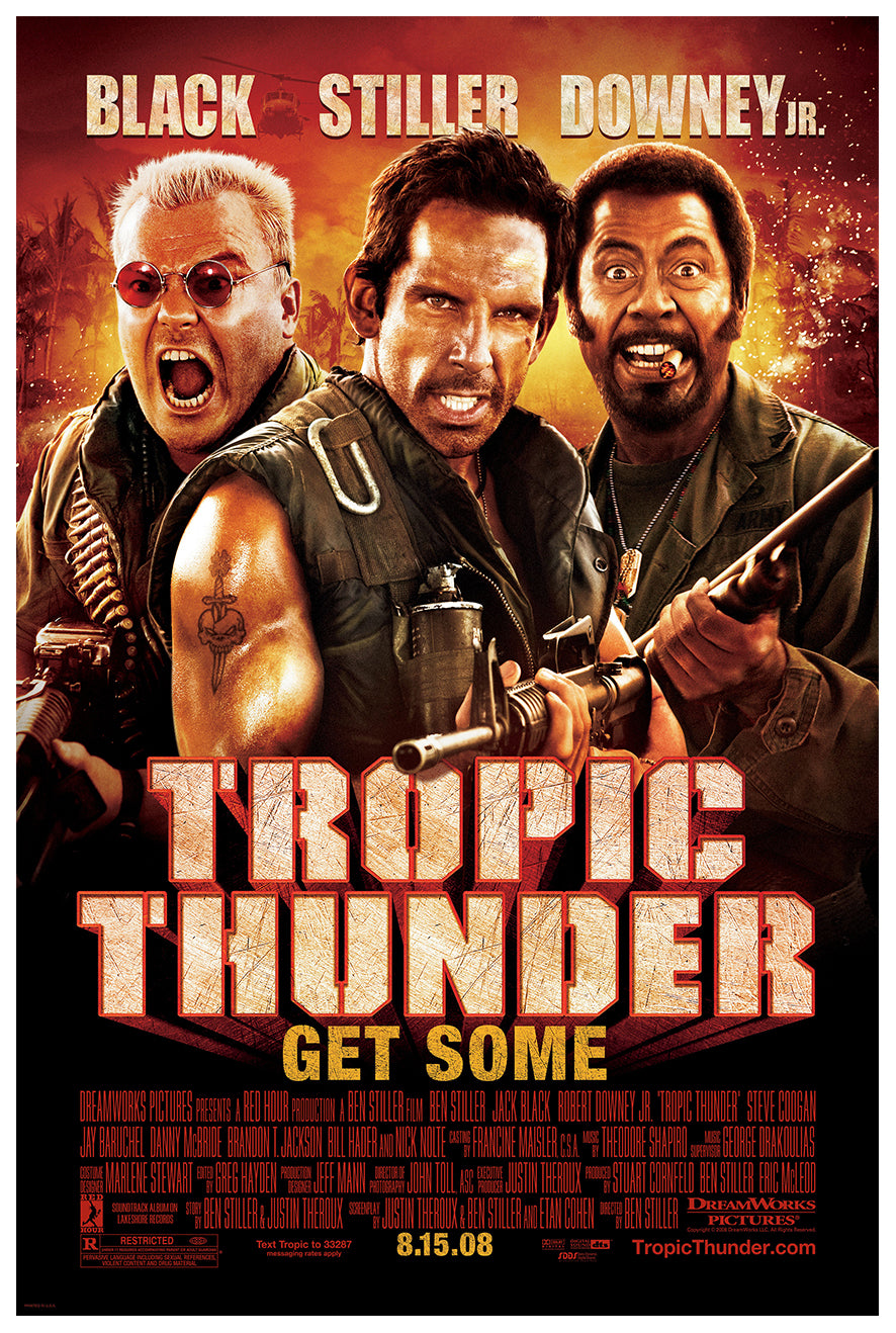 Tropic Thunder 2008 - Classic Movie Poster