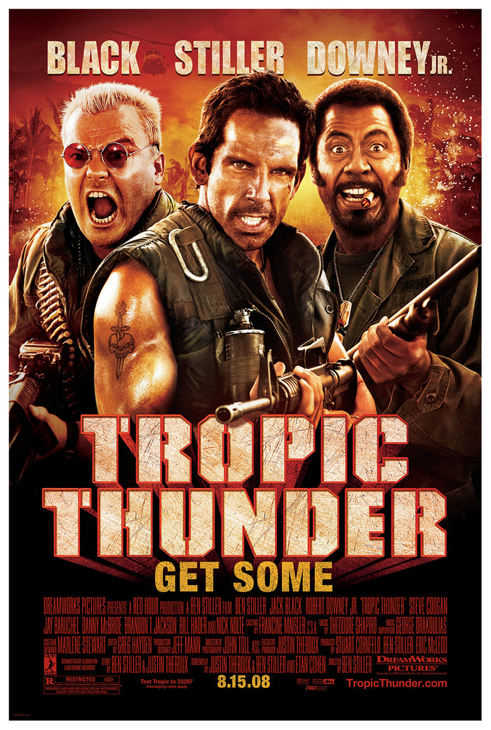 Tropic Thunder 2008 - Classic Movie Poster