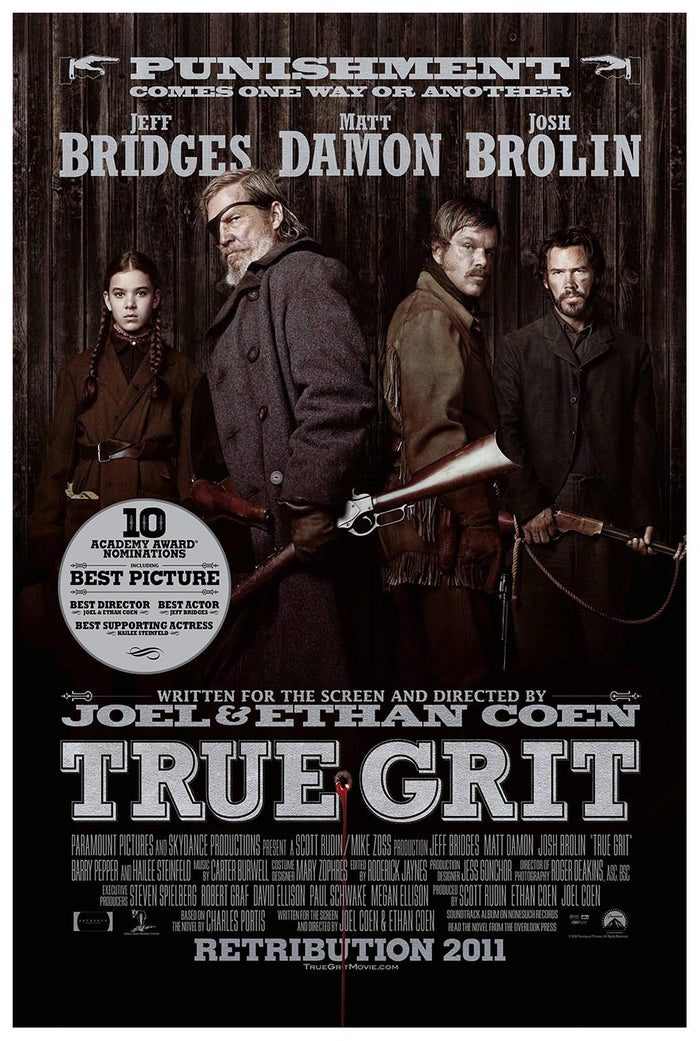 True Grit 2010 - Teaser v1 - Classic Movie Poster