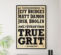 True Grit 2010 - Teaser v2 - Classic Movie Poster