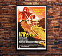 Two-Minute Warning 1976 - Spanish - Charlton Heston - Vintage Classic Movie Poster