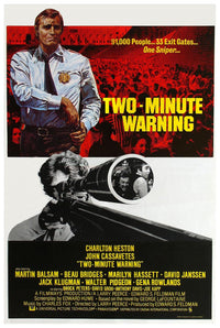 Two-Minute Warning 1976 - Charlton Heston - Vintage Classic Movie Poster