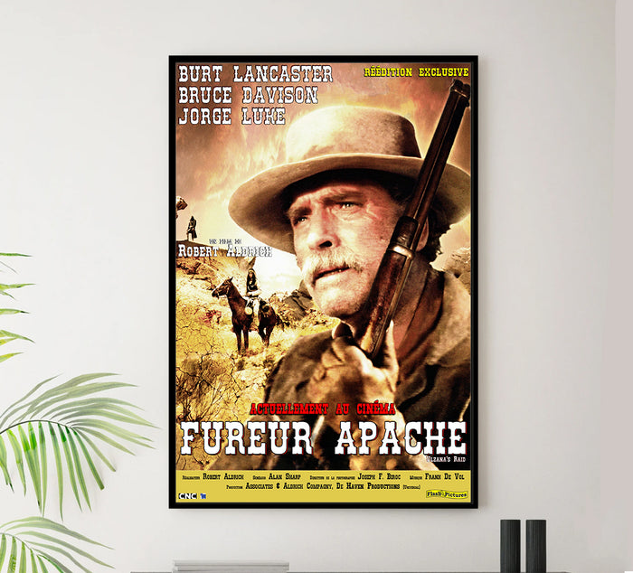 Ulzana's Raid 1972 - Burt Lancaster - France - Classic Movie Poster