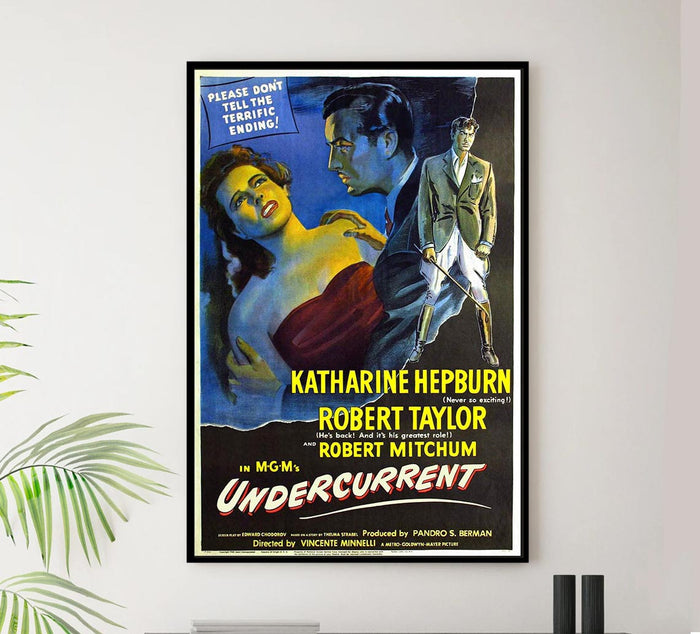Undercurrent 1946 - Robert Mitchum - Vintage Classic Movie Poster