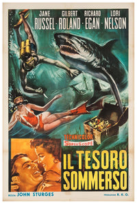 Underwater! 1955 - Italian - Vintage Classic Movie Poster