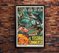 Underwater! 1955 - Italian - Vintage Classic Movie Poster