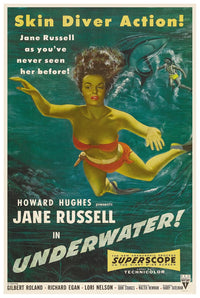 Underwater! 1955 v2 - Vintage Classic Movie Poster