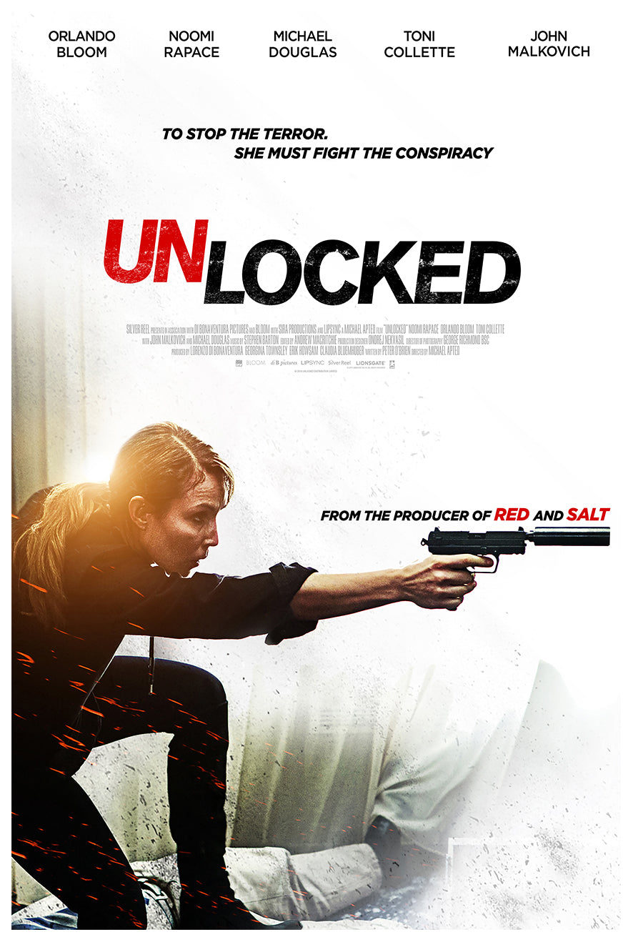 Unlocked 2017 - Michael Douglas - UK 2 - Classic Movie Poster