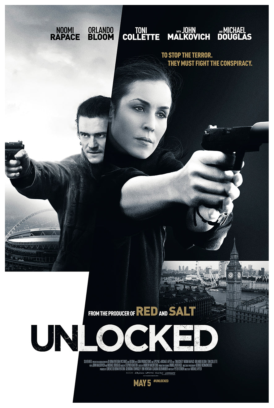 Unlocked 2017 - Michael Douglas - UK - Classic Movie Poster