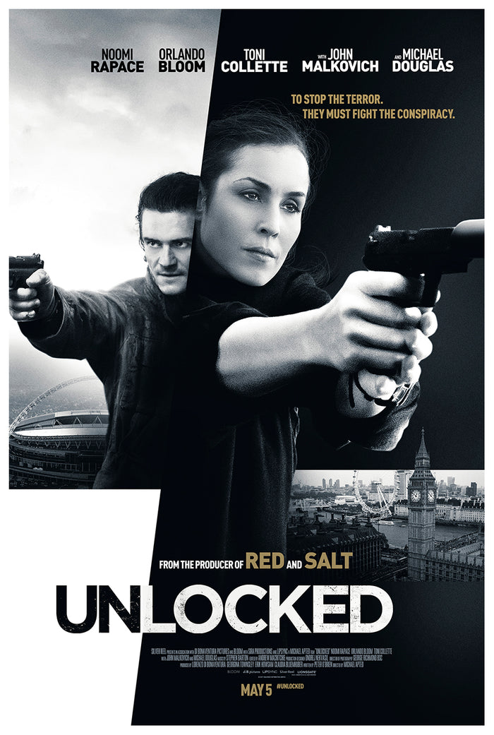 Unlocked 2017 - Michael Douglas - UK - Classic Movie Poster