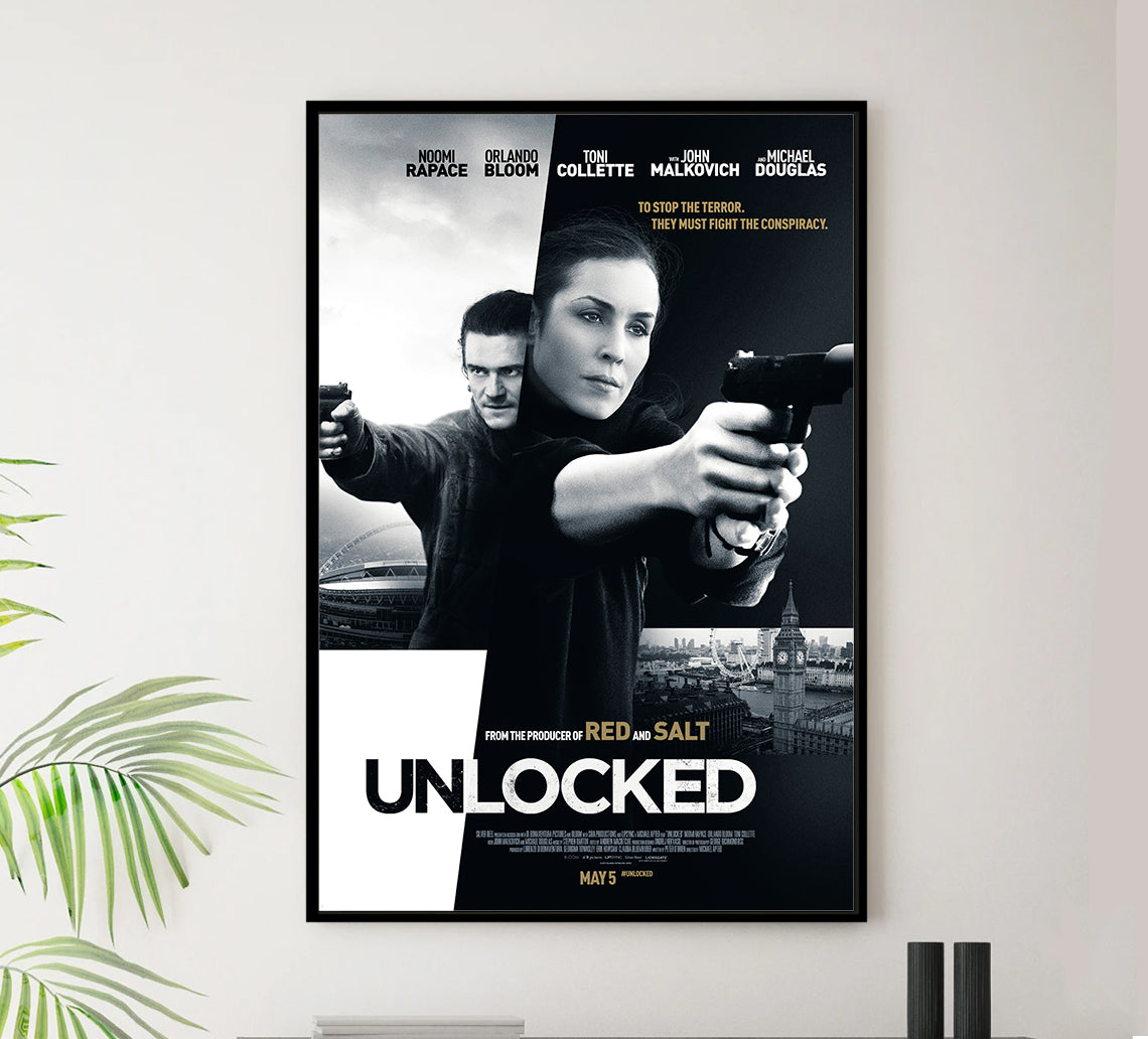 Unlocked 2017 - Michael Douglas - UK - Classic Movie Poster