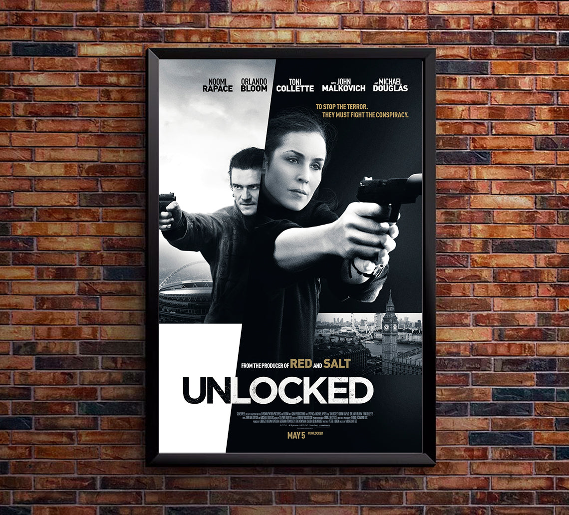 Unlocked 2017 - Michael Douglas - UK - Classic Movie Poster