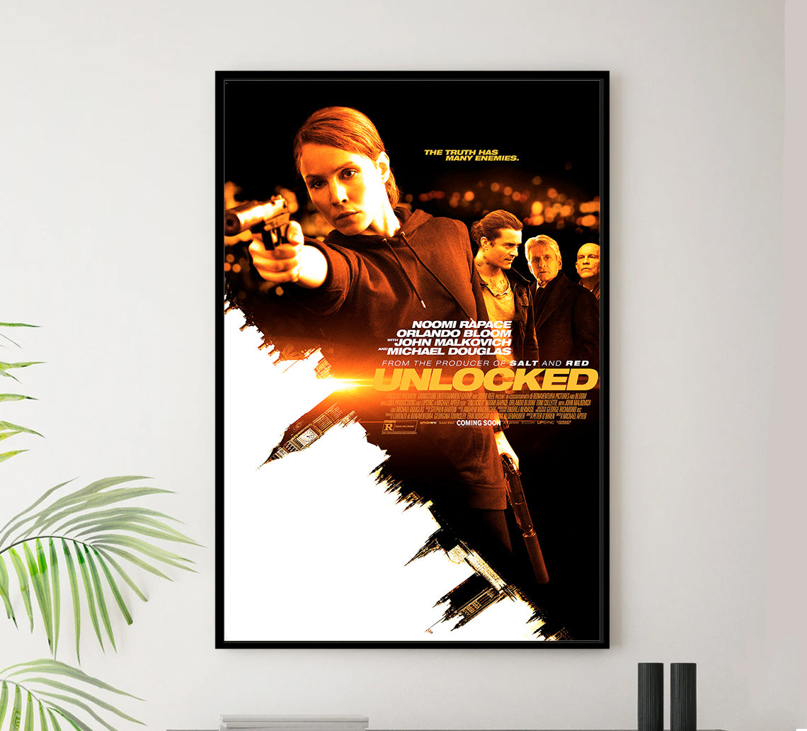 Unlocked 2017 - Michael Douglas - US - Classic Movie Poster