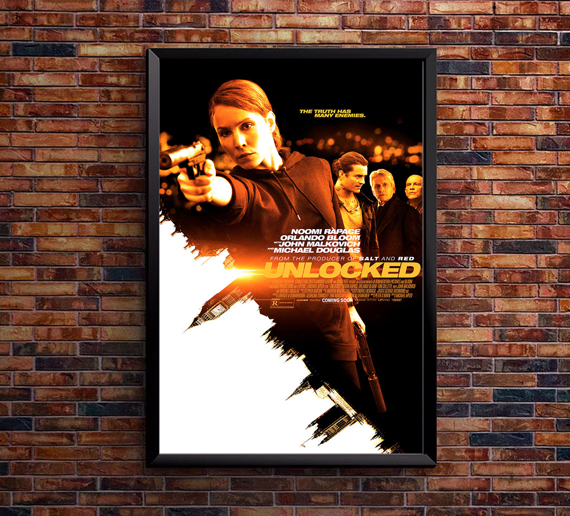 Unlocked 2017 - Michael Douglas - US - Classic Movie Poster