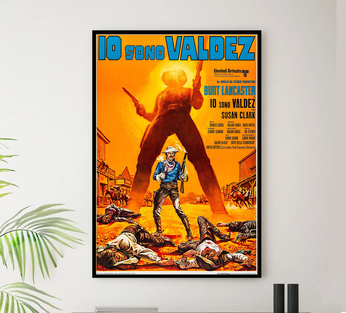 Valdez Is Coming 1971 - Burt Lancaster - Italy - Classic Movie Poster