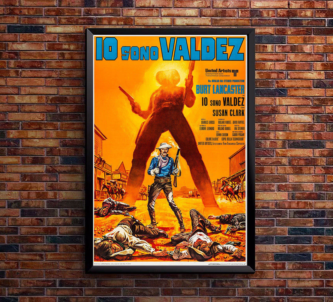 Valdez Is Coming 1971 - Burt Lancaster - Italy - Classic Movie Poster