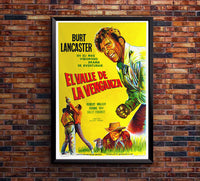 Vengeance Valley 1951 - Burt Lancaster - Argentina - Classic Movie Poster