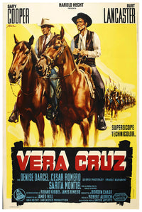 Vera Cruz 1954 - Burt Lancaster - Italy - Classic Movie Poster