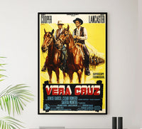 Vera Cruz 1954 - Burt Lancaster - Italy - Classic Movie Poster