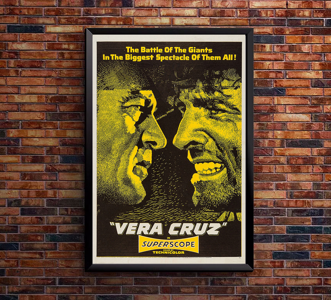 Vera Cruz 1954 - Burt Lancaster - US (2) - Classic Movie Poster