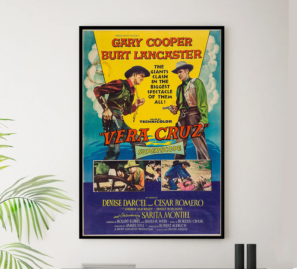 Vera Cruz 1954 - Burt Lancaster - US (2) - Classic Movie Poster