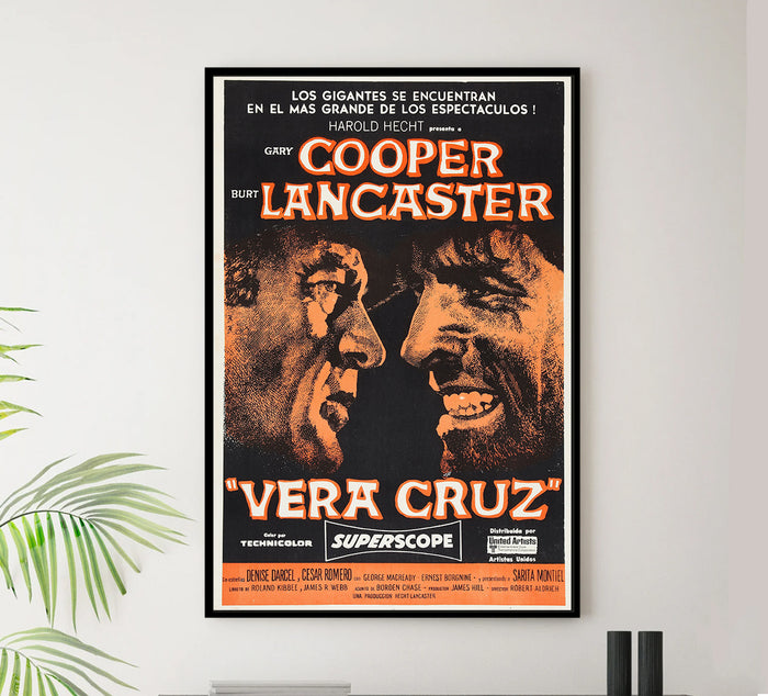 Vera Cruz 1954 - Charles Bronson - Argentina - Classic Movie Poster