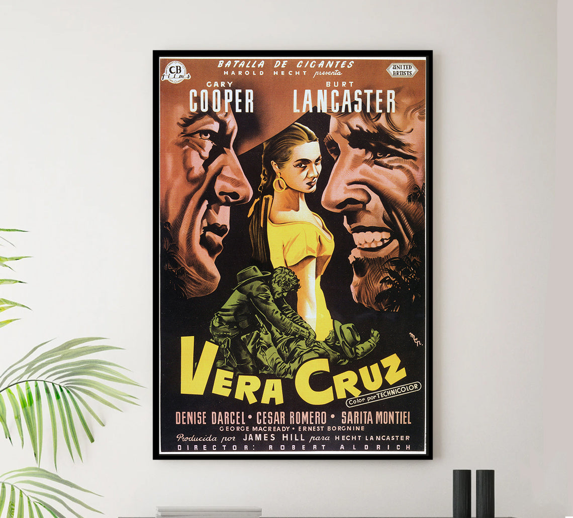 Vera Cruz 1954 - Charles Bronson - Spain - Classic Movie Poster