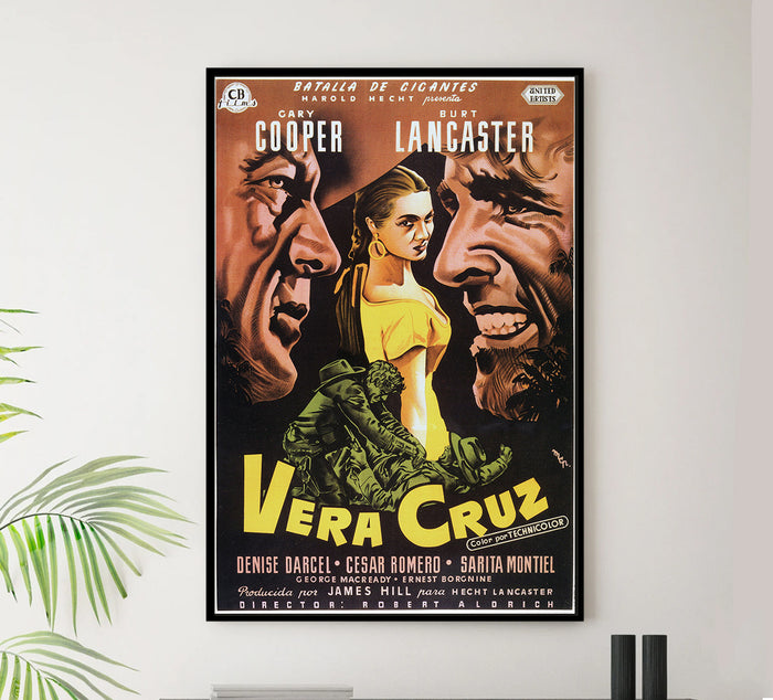 Vera Cruz 1954 - Charles Bronson - Spain - Classic Movie Poster