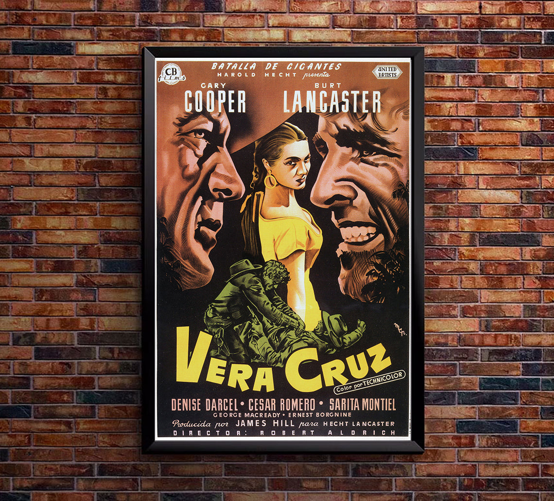 Vera Cruz 1954 - Charles Bronson - Spain - Classic Movie Poster