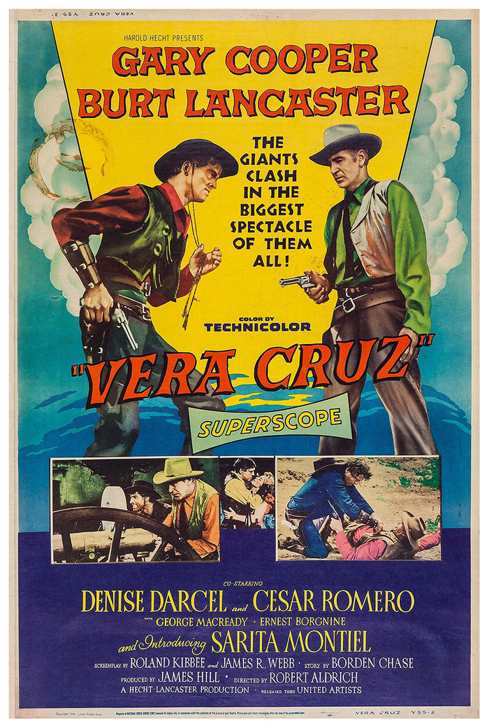 Vera Cruz 1954 - Charles Bronson - US (2) - Classic Movie Poster