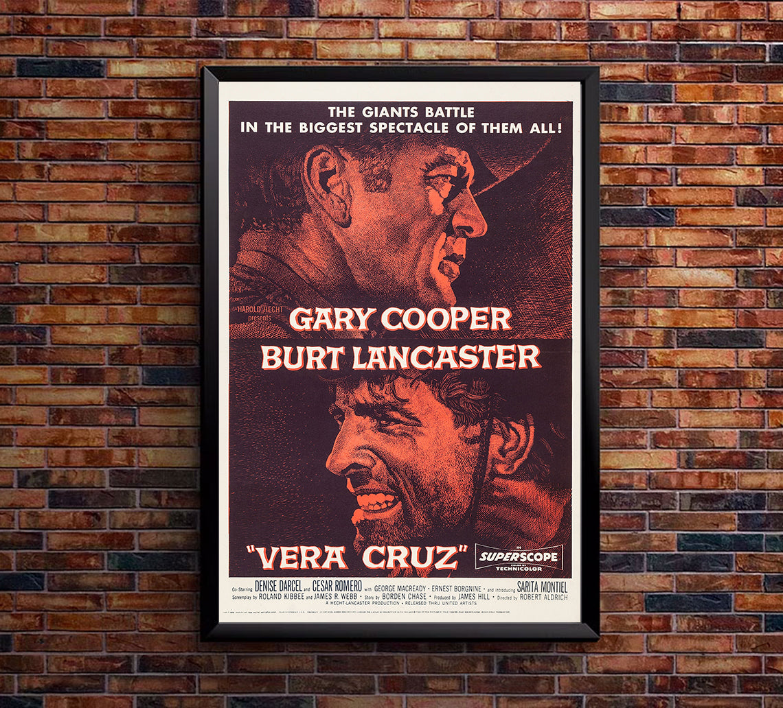 Vera Cruz 1954 - Charles Bronson - US - Classic Movie Poster