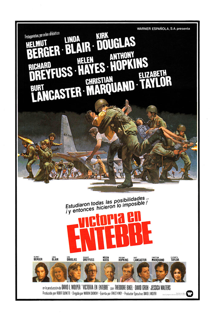 Victory at Entebbe 1976 - Burt Lancaster - Spain - Classic Movie Poster
