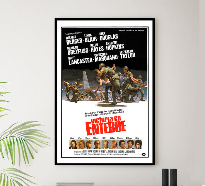 Victory at Entebbe 1976 - Burt Lancaster - Spain - Classic Movie Poster