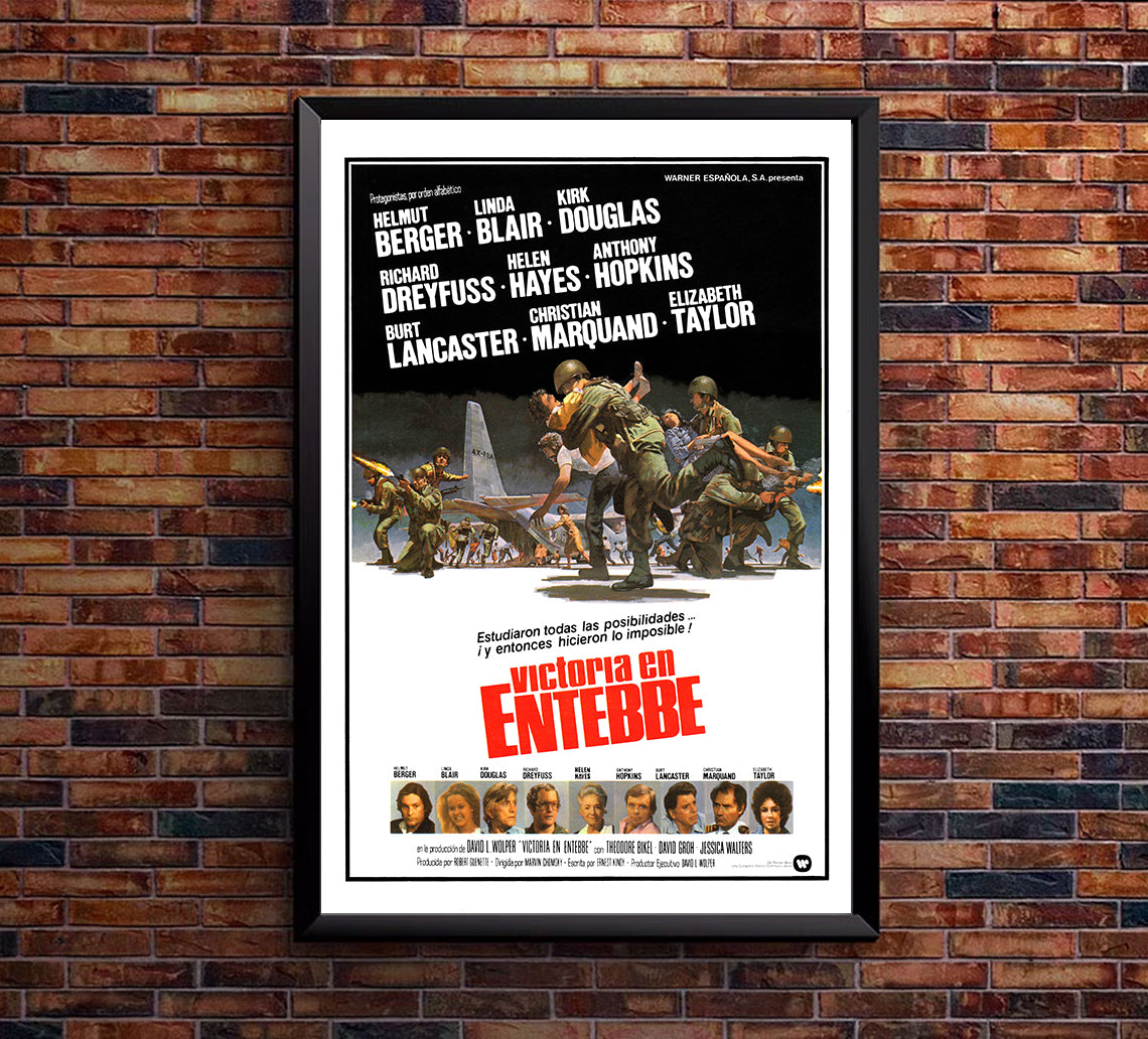 Victory at Entebbe 1976 - Burt Lancaster - Spain - Classic Movie Poster