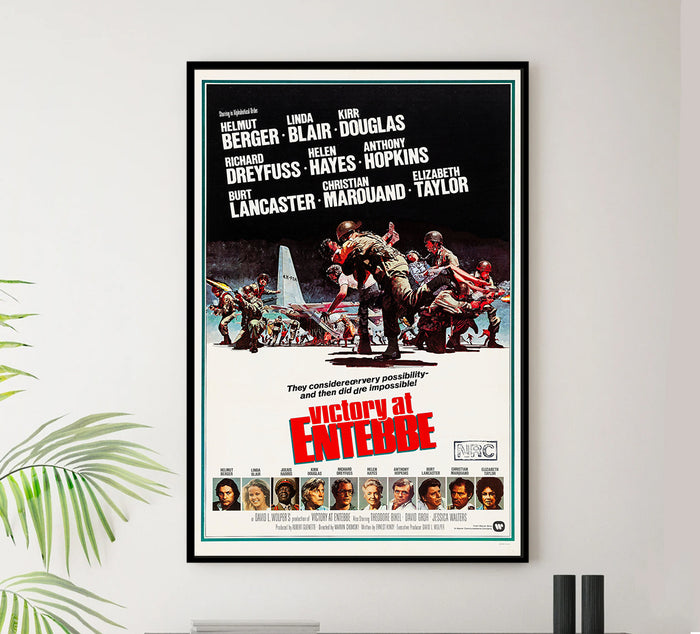 Victory at Entebbe 1976 - Burt Lancaster - US - Classic Movie Poster