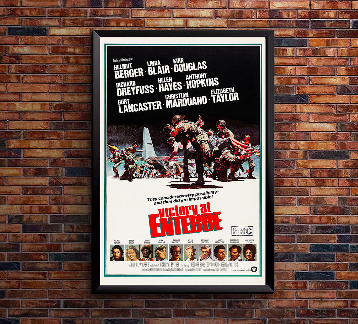 Victory at Entebbe 1976 - Burt Lancaster - US - Classic Movie Poster