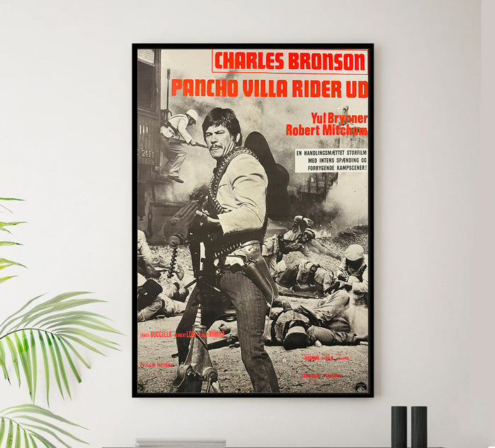 Villa Rides 1968 - Charles Bronson - Denmark - Classic Movie Poster