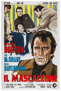 Villain 1971 - Richard Burton - Italy - Classic Movie Poster