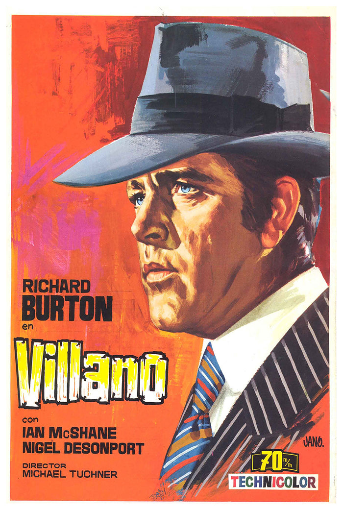 Villain 1971 - Richard Burton - Spain 2 - Classic Movie Poster