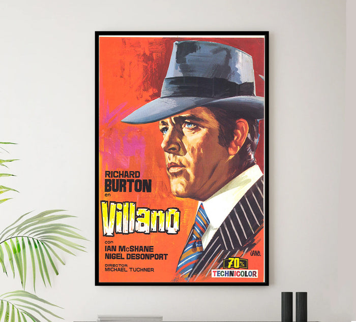 Villain 1971 - Richard Burton - Spain 2 - Classic Movie Poster