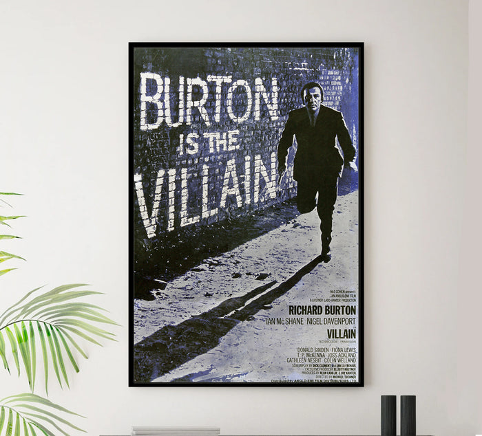 Villain 1971 - Richard Burton - UK - Classic Movie Poster