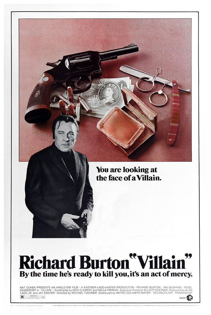 Villain 1971 - Richard Burton - US - Classic Movie Poster