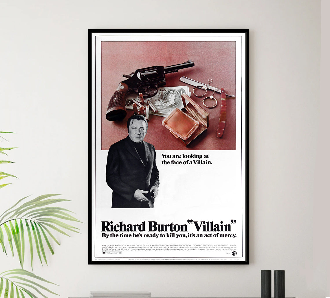 Villain 1971 - Richard Burton - US - Classic Movie Poster – Lost