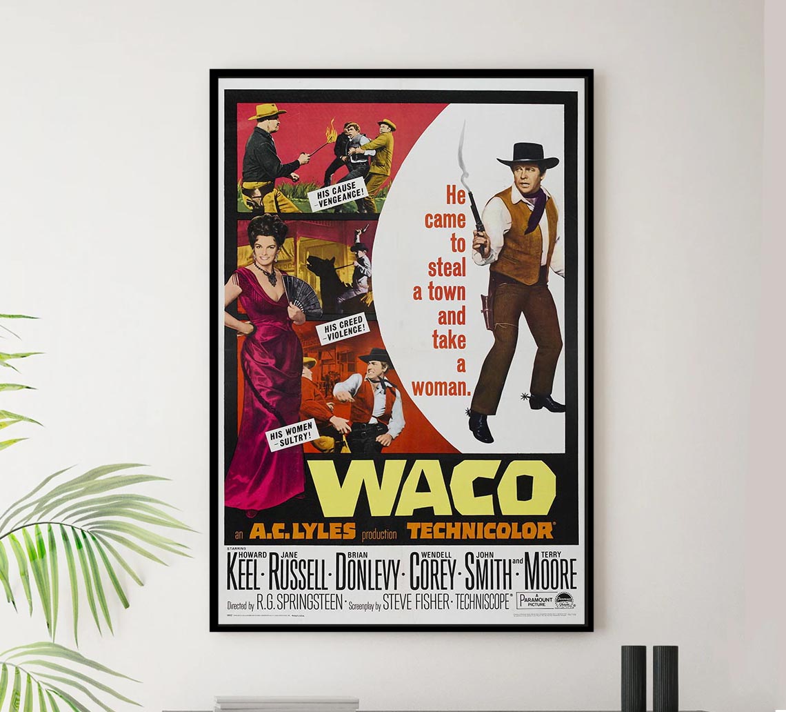 Waco 1966 - Vintage Classic Movie Poster – Lost Island Trading Company