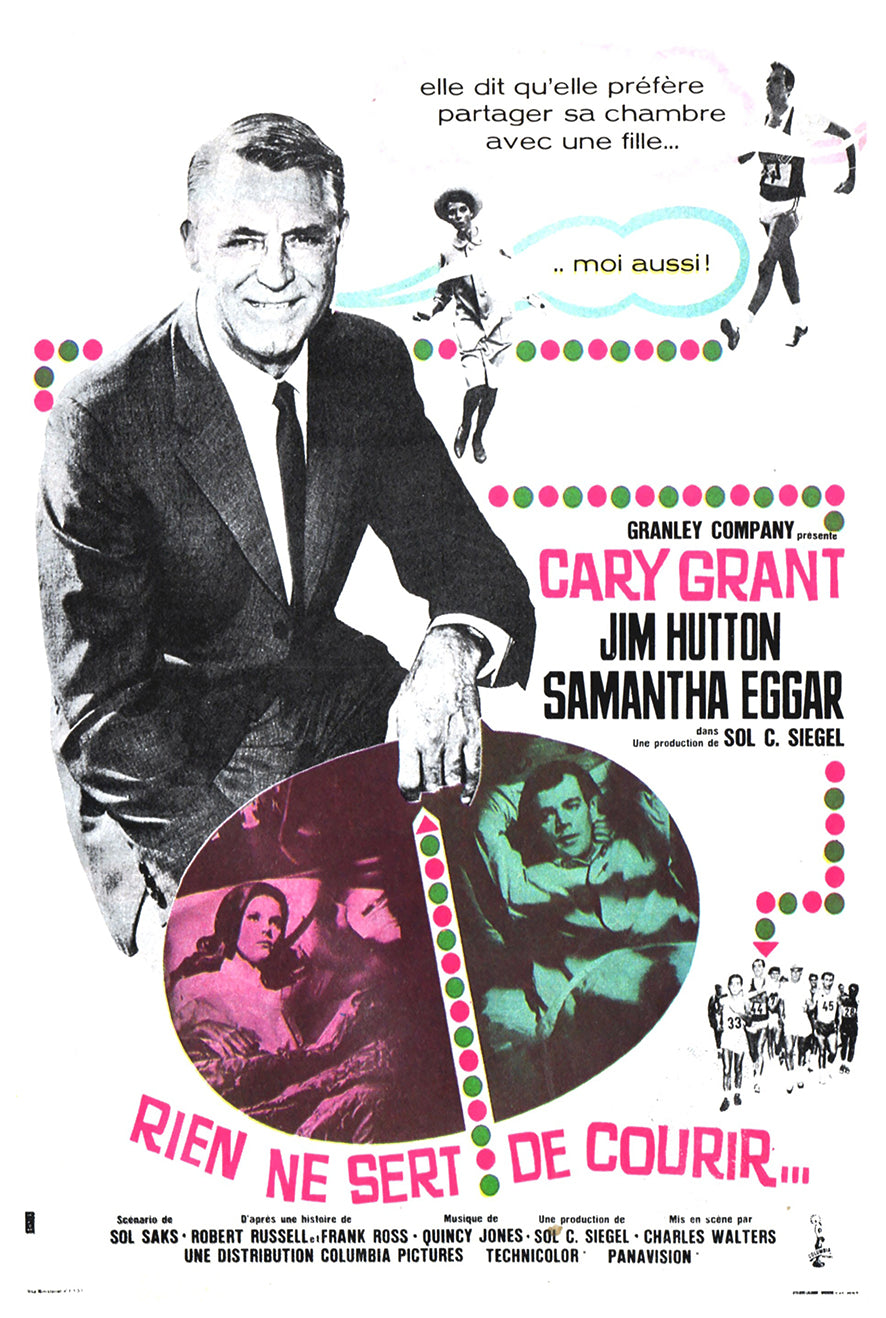 Walk Don't Run 1966 - Cary Grant - France - Classic Movie Poster