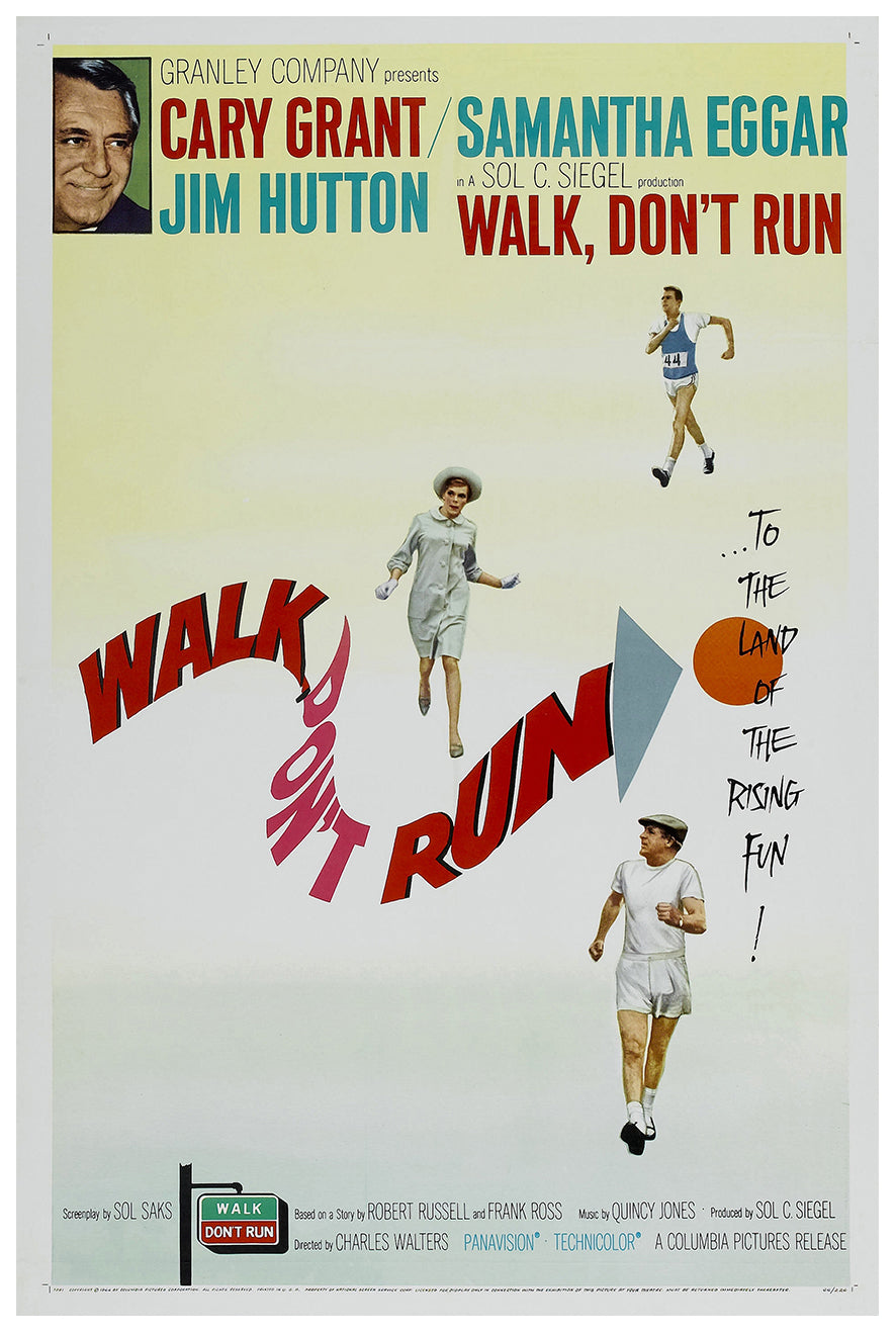 Walk Don't Run 1966 - Cary Grant - US - Classic Movie Poster